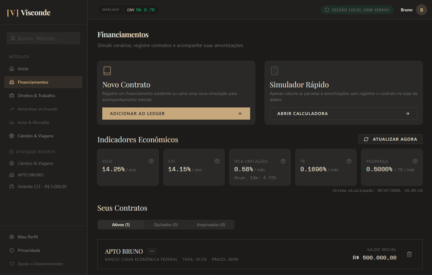 Módulo de Financiamentos